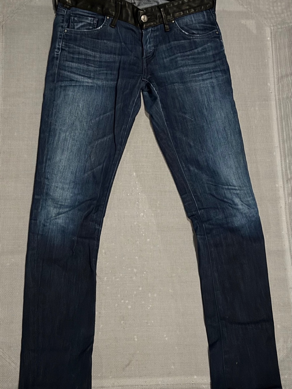 Citizens of Humanity Low Rise Skinny Jeans w/ Leather Details | Size 25 | EUC
